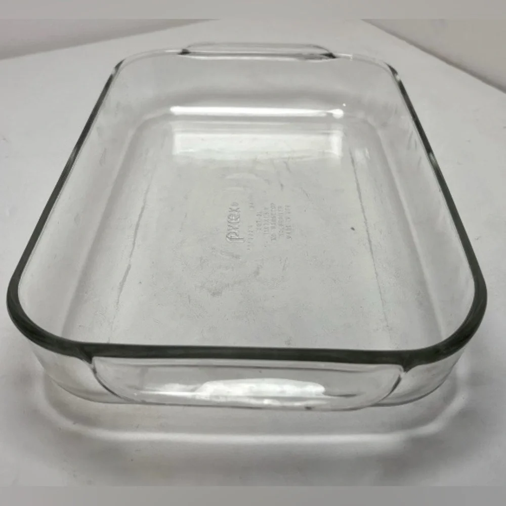 Vintage PYREX Clear Glass Baking Dish Size 13